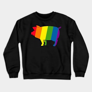 Rainbow Pig Pride Crewneck Sweatshirt